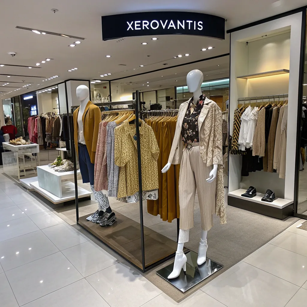 XEROVANTIS fashion display in store